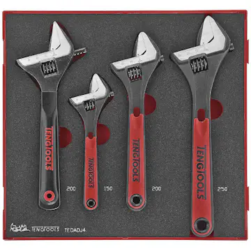Skiftnyckelsats 4 delar Teng Tools TEDADJ4