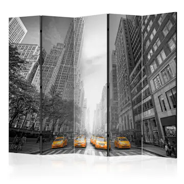 Rumsavdelare Skärmvägg Arkiio New York Yellow Taxis II 225x172 cm