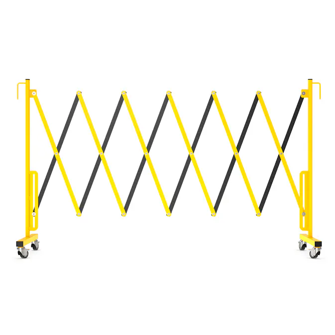 Avgränsare R&R Solutions Expanderbar Mobil Gul/Svart