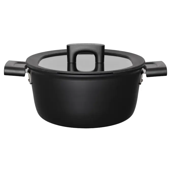 Gryta Fiskars Hard Face 3,5 L/22 cm – Non-Stick Gryta Med Slitstark Beläggning För Enkel Rengöring