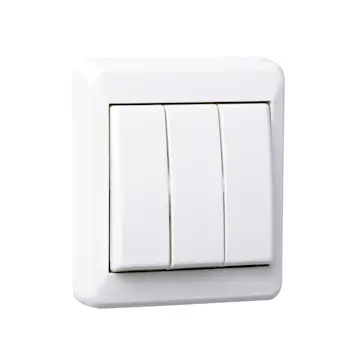 Strömbrytare Elko 3x1-Pol För utanpåliggande montage RS Renvit