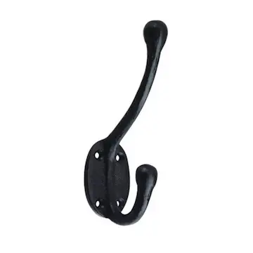 Klädkrok Millers 2 krokar Smide 125 mm