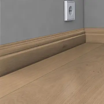 Sockel Kährs Massiv 15x69 mm Ek Nouveau White/Frost