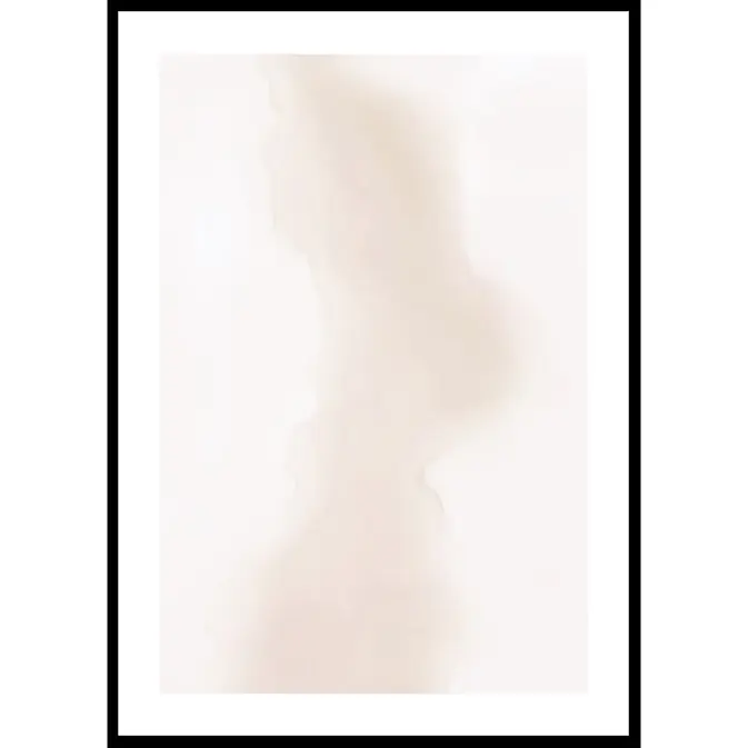 Poster Gallerix Watercolor Faded Brown No1