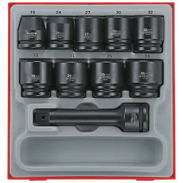 Krafthylssats 16 delar med 3/4 tum-fyrkantsfäste Teng Tools TTD9416