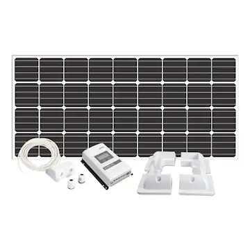 Solcellspaket Sunwind Caravan 200W MPPT, hörn