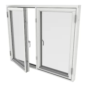 Sidohängt Fönster Outline 3-Glas Trä 2-Luft