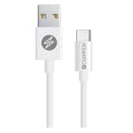 USB-A Champion till USB-C Kabel 1m Vit