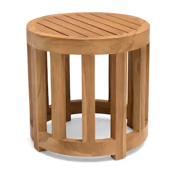 Utebord Hillerstorp Himmelsnäs Rund Ø 50 cm Teak Träbord