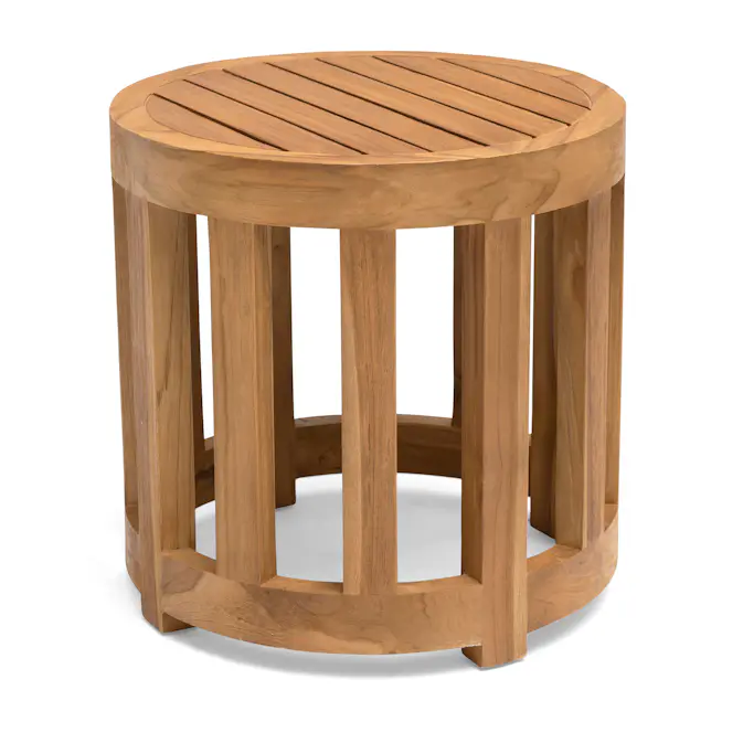 Utebord Hillerstorp Himmelsnäs Rund Ø 50 cm Teak Träbord