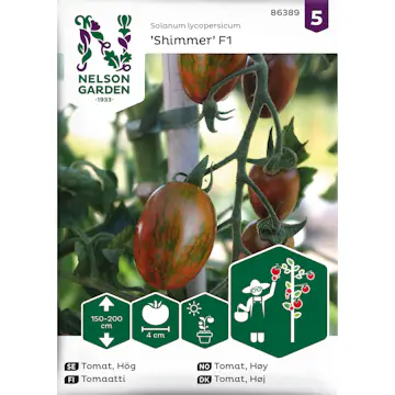 Frö Nelson Garden Tomat Hög Shimmer F1