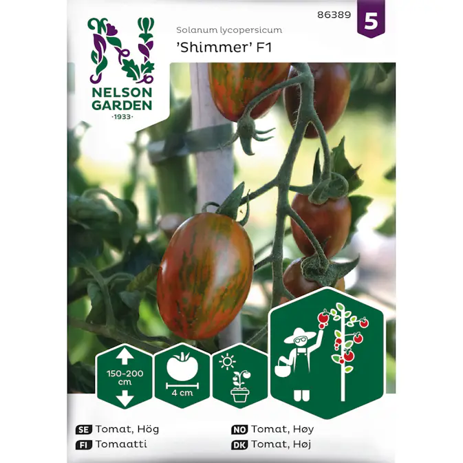 Frö Nelson Garden Tomat Hög Shimmer F1