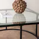 Soffbord furniture/fashion Skanör Rektangulärt Vardagsrumsbord i Glas/Stål 90x90cm
