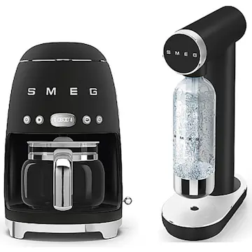 Kaffebryggare och Kolsyremaskin Smeg SKC01BLM Mattsvart
