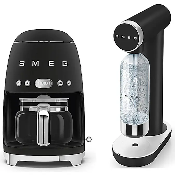 Kaffebryggare och Kolsyremaskin Smeg SKC01BLM Mattsvart