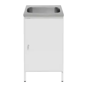 Tvättbänk Contura Steel CAB 5 Vit med Kranhål