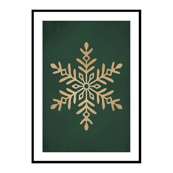 Poster Gallerix Christmas Snowflake