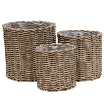 Planteringskorg Baltic Garden ENS runda planteringskorgar 3-set x 2