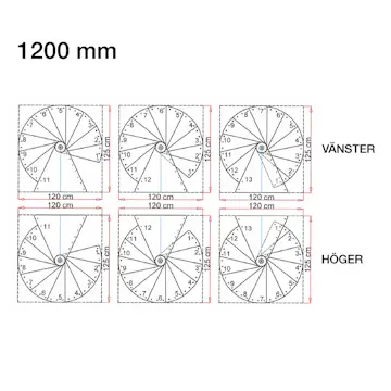 Spiraltrappa Byggera Euro Design Vit