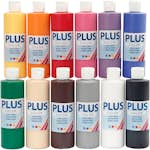 Hobbyfärg Creativ Company Plus Color Standardfärger 12x250 ml/1 Förp