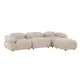 3-sitssoffa Venture Home Mika 4 st Moduler Beige Divan