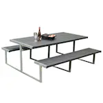 Picknickbord Hortus Nonwood Antracit Galvaniserad Ram Njord