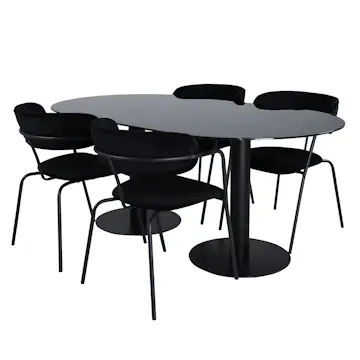 Matgrupp Venture Home Oslo med 4 Aris Stolar