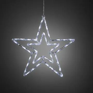 Dekorationsbelysning Gnosjö Konstsmide Stjärna 58 cm LED Vit