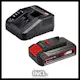 Slagborrmaskinskit Einhell TE-CD 18/2 Li-i med 1x2,5 Ah Batteri och 22 delars Bit- och Borrset