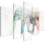 Tavla Arkiio Painted Elephant (5 Parts) Wide