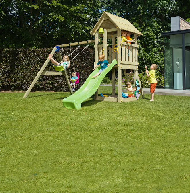 Lekställning Hörby Bruk Kiosk Lektorn med Rutschkana & Gunga