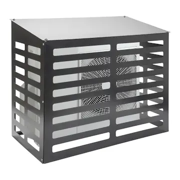 Värmepumpskydd Skotte Garden Förgalvad Svartmålad Plåt