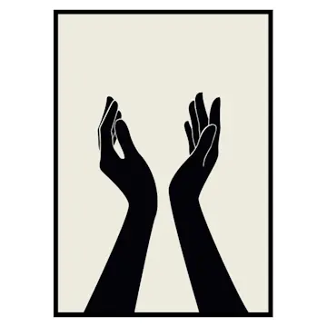 Poster Gallerix Abstract Hands