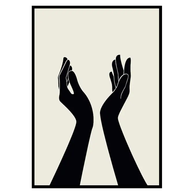 Poster Gallerix Abstract Hands