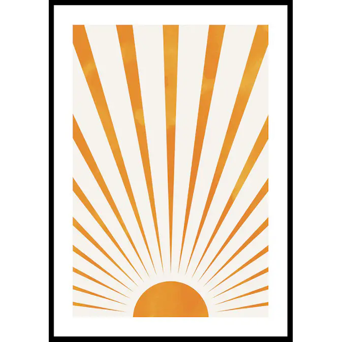 Poster Gallerix Sunbeams Watercolor