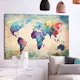 Anslagstavla Arkiio Colorful World Map