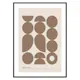 Poster Gallerix Geometric Graphic Beige No1