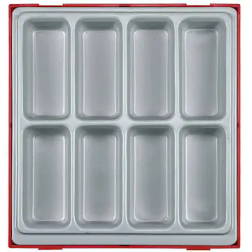Inbyggnadslåda med 8 fack Teng Tools TTD01