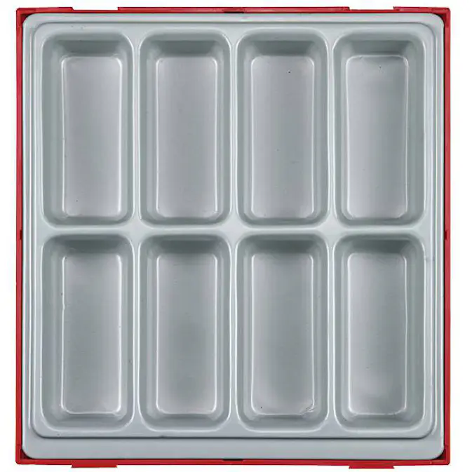 Inbyggnadslåda med 8 fack Teng Tools TTD01