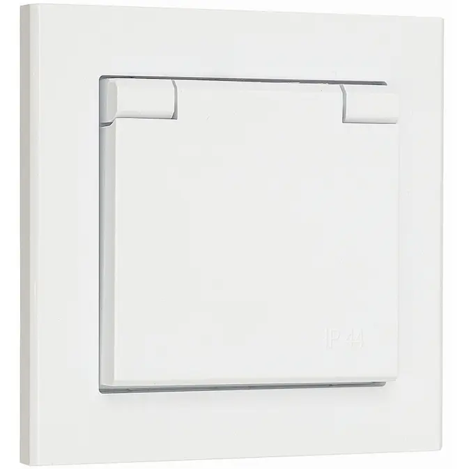 Vägguttag Malmbergs Optima 1-V IP44 med Skruvanslutning