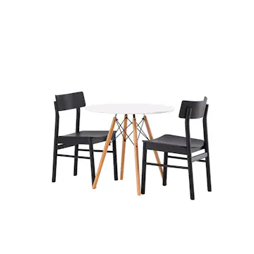 Matgrupp Venture Home Danburi Ø 60 cm med 2 Montros Stolar