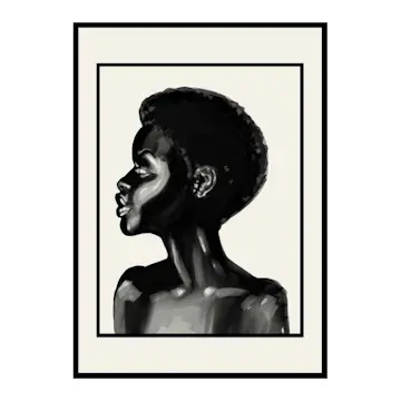 Poster Gallerix Femme Noire