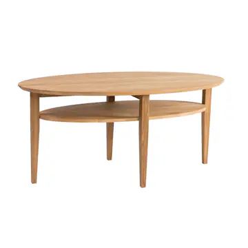 Soffbord Stenexpo Ohio Ovalt Vardagsrumsbord i Massiv Ek