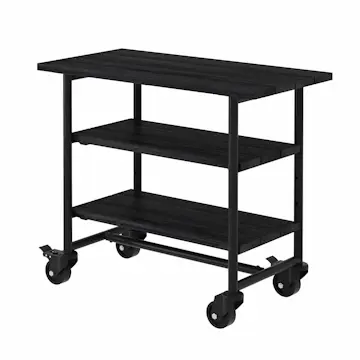 Planterings och Grillbord PLUS Urban Picnic Svart Underrede Med 2 Hyllor