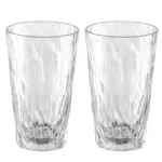 Longdrinkglas Koziol Club No. 6 300 ml Crystal Clear 2-pack