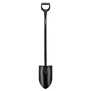 Spade Fiskars Ergonomic Pro Spetsig Svart XL