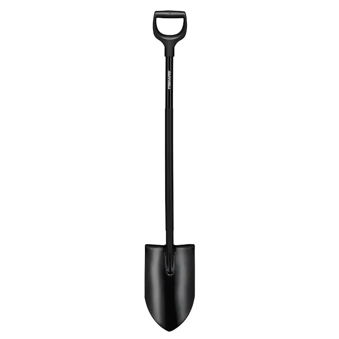 Spade Fiskars Ergonomic Pro Spetsig Svart XL