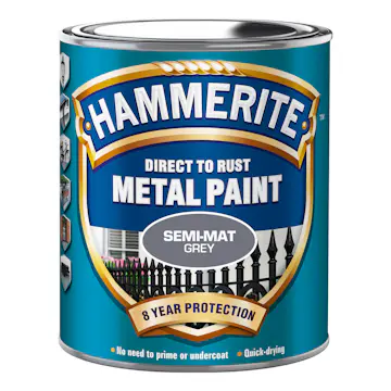 Rostskyddsfärg Hammerite Semimat Finish Grå 750ml