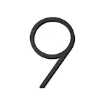 Husnummer Habo Selection Contemporary Små Svart