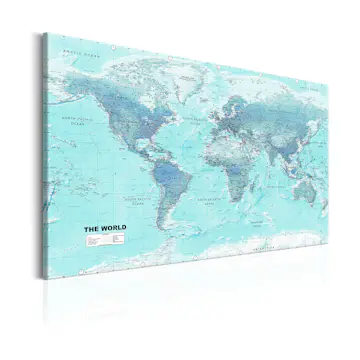 Tavla Arkiio World Map Sky Blue World